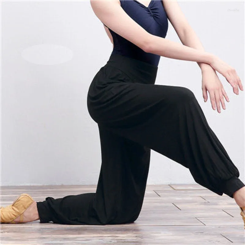 Bioch Ecarté - Ladies Cotton V-waist Jazz Pants - Porselli Dancewear