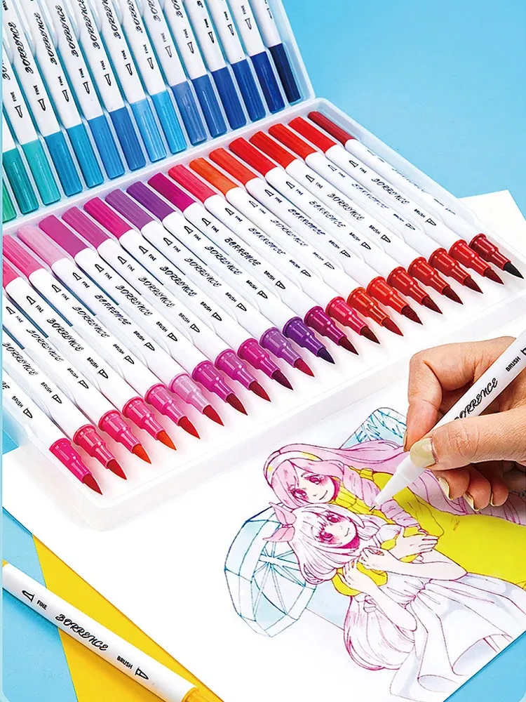 Watercolor Brush Pens 12 100 Water Color Pens Set Markers Double