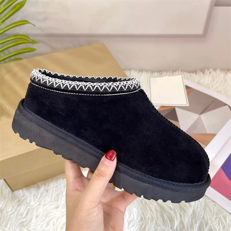 mini bottes bottes de neige Femmes Tazz Tasman Pantoufles Australie designer botte de neige graines de moutarde Classique ultra mini bottines à plateforme chaussures d'hiver pour femmes Taille 35-40