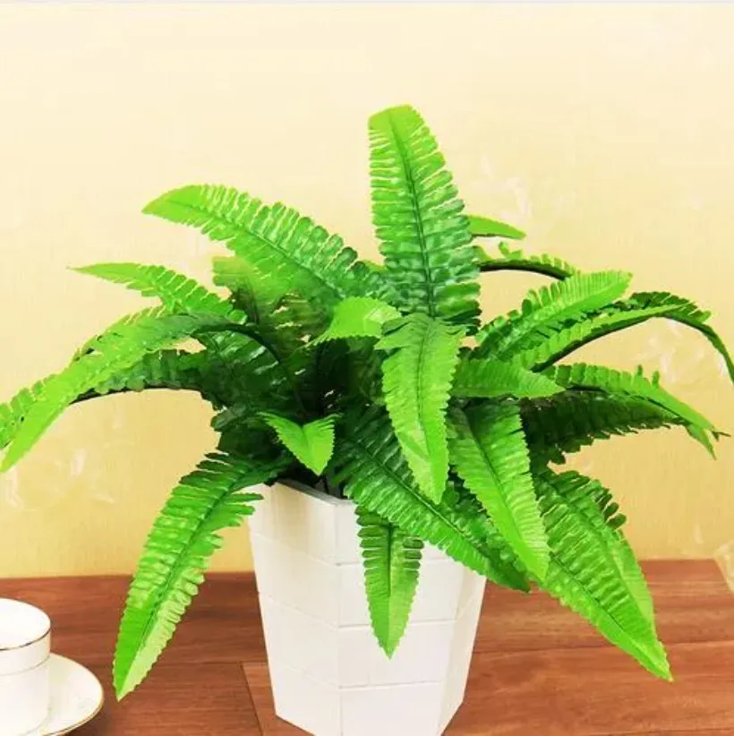 Artificial Plastic Fern Plant Fake Flower Wedding Flower Arrangement Home Decoration G507