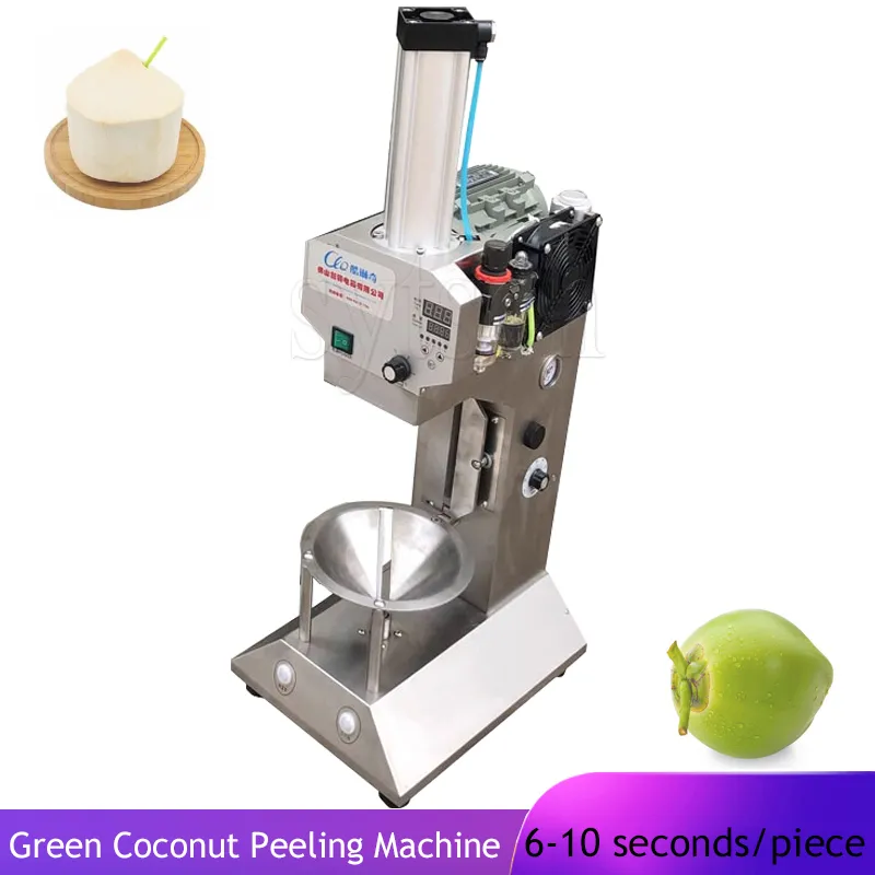 Commerciële Automatische Groene Jonge Kokosnoot Dunschiller Elektrische Jonge Kokosnoot Trimmen Peeling Mechanisch