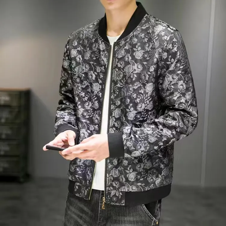 Floral print jacket mens clearance