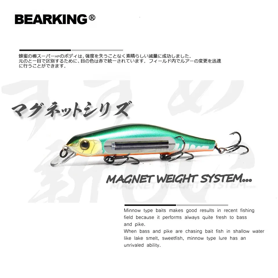 Baits Lures Bearking 11cm 17g Magnet Weight System Long Casting