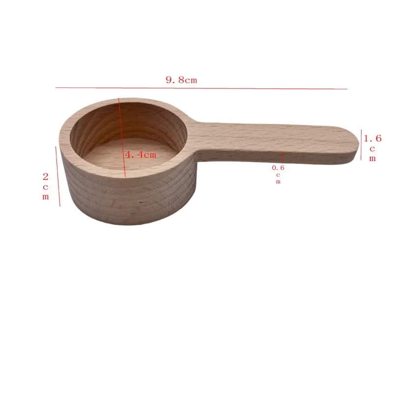 Beech Measuring Spoon Coffee Scoop For Ground Coffee Wood Coffee Spoon Wood Measuring For Coffee Beans Ground LX6267