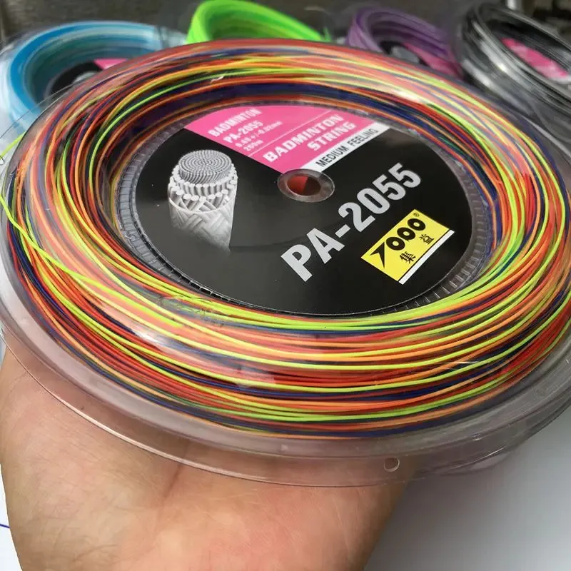 TOPO Rainbow Badminton Strings 0.7mm Durable Nylon 200M Reel High ...