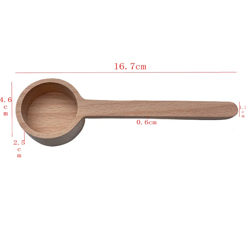 Beech Measuring Spoon Coffee Scoop For Ground Coffee Wood Coffee Spoon Wood Measuring For Coffee Beans Ground LX6267