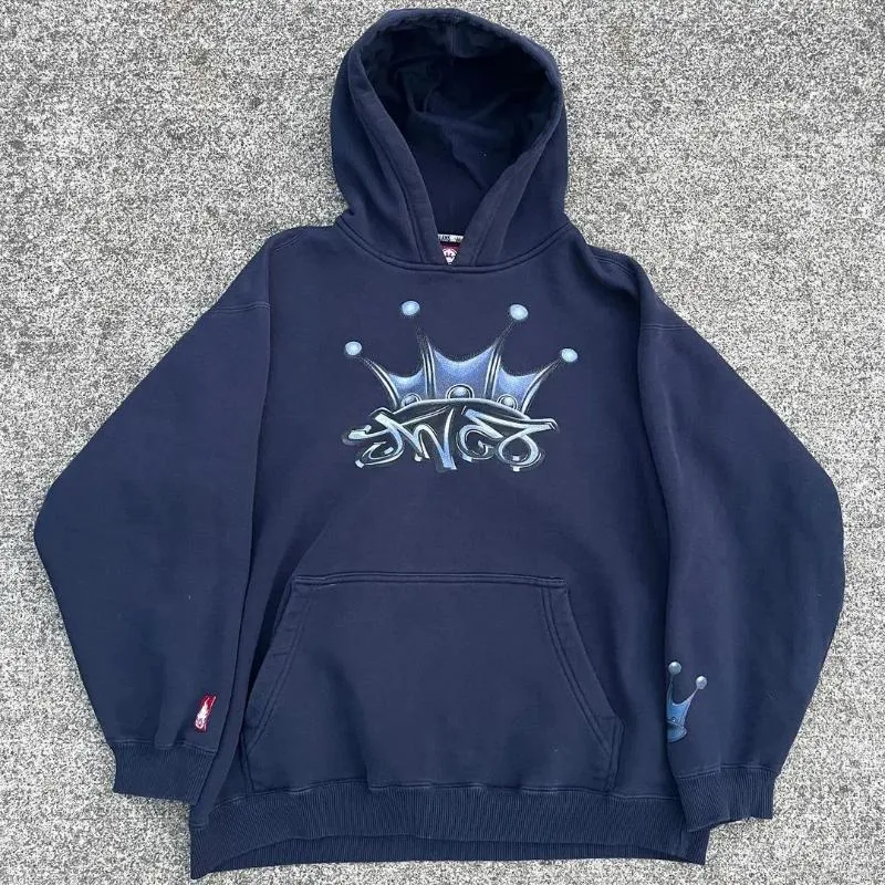 Kadın Hoodies Retro Y2K Amerikan Sokak Giyim Hip Hop Süper Büyük Desen Baskılı Hoodie Gotik gevşek eğlence sporları