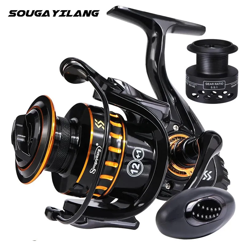 Fly Fishing Reels2 Sougayilang Reel Ultralight Smooth Spinning with A Free Spool High Speed Gear Ratio for Freshwater and Saltwater 231202