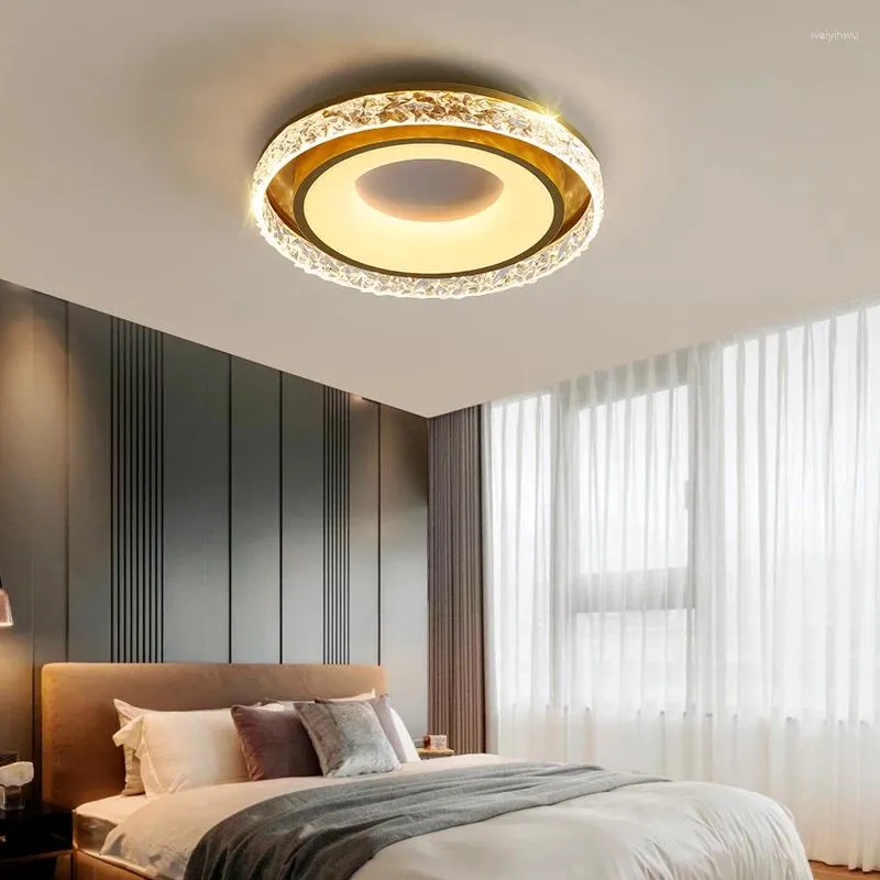 Deckenleuchten, modernes Design, LED-Lampe für Schlafzimmer, Wohnzimmer, Esszimmer, Küche, dekorieren, runde Fernbedienung, Kronleuchter-Licht