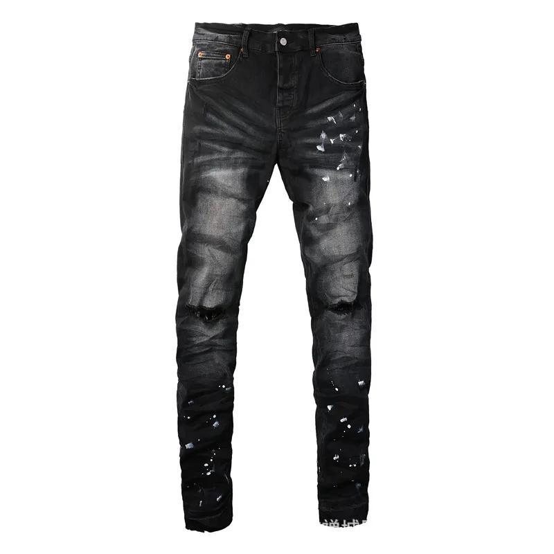 Mens Purple Jeans Designer Jeans Fashion Distressed Ripped Bikers Womens Denim  Cargo For Men Black Pants PU7025 From Perfect8988, $43.04