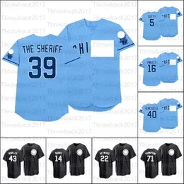 2021 Players' Weekend All Black Fashion Baseball Jersey 13 David Bote 16 Kolten Wong 40 Willson Contreras 30 Alec Mills 46 Craig