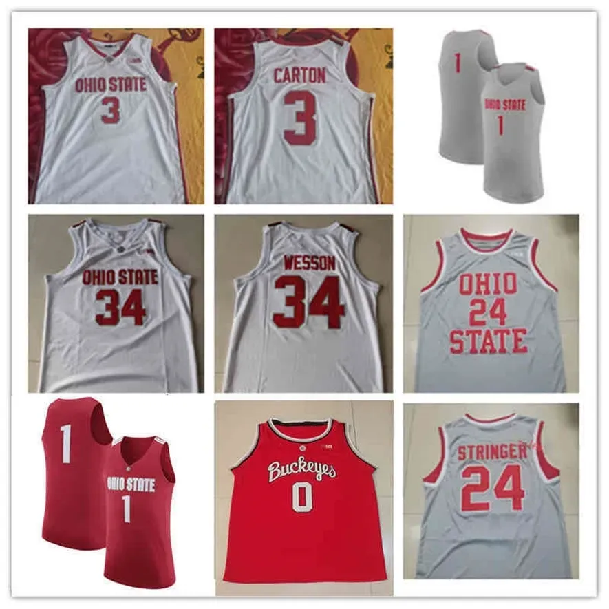 MIT88 Ohio State Buckeyes Ed College Basketball Jersey Keita Bates-Diop Jim Jackson D'Angelo Russell Aaron Craft Kam Williams Trevor