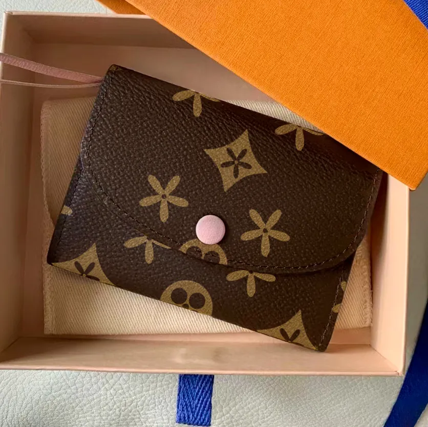 M41939 Rosalie Passport Holders Luxury Coin Purses Keychain Designer Bags Card Holders Womens Key Walls Mens Pocket Organizer Card Case Fashion Key Pouch Leather