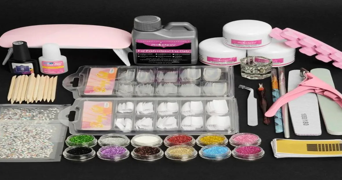 Kit de unhas acrílicas conjunto de tudo para manicure conjuntos de unhas acrílicas kit completo suprimentos para profissionais 7277959