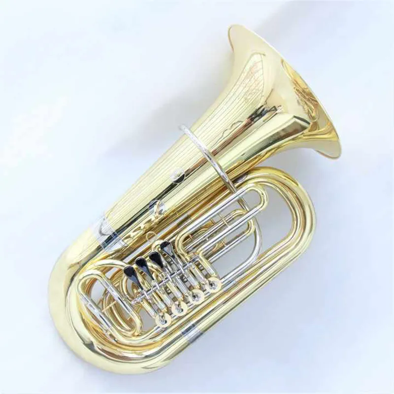 High quality tuba Brass Body Gold Lacquer tuba musical instruments wholesale factory price tuba instrument