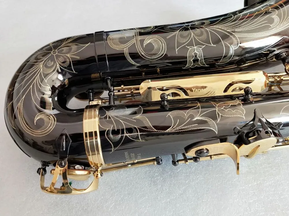 Superprestatie Professionele T-W037 Tenor Sax B Flat Tune musical Beste kwaliteit zwartgouden saxofoon