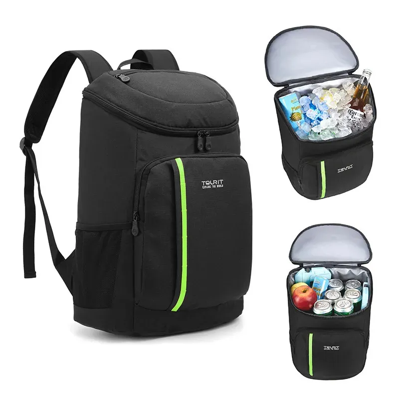 Evening Bags TOURIT 28L Picnic Cooler Backpack 30 Cans Lightweight Waterproof Large Refrigerator Fresh Keeping Insulated Bag Thermal 231201