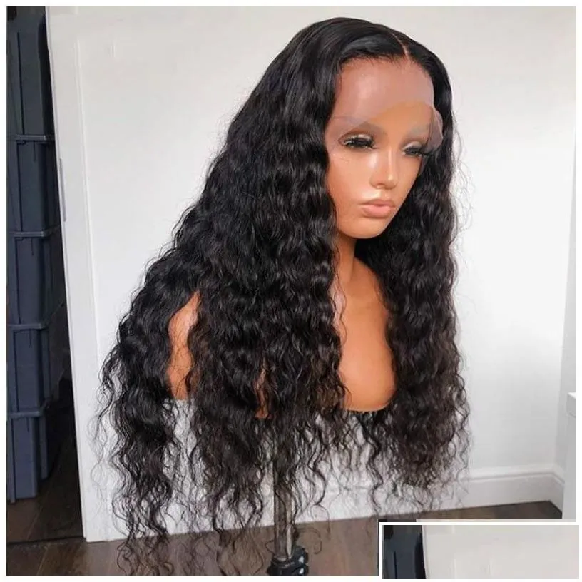 lace wigs loose curl 250 density 13x6 front human hair 360 frontal wig brazilian remy water wave 30 inch fl you may drop delivery prod