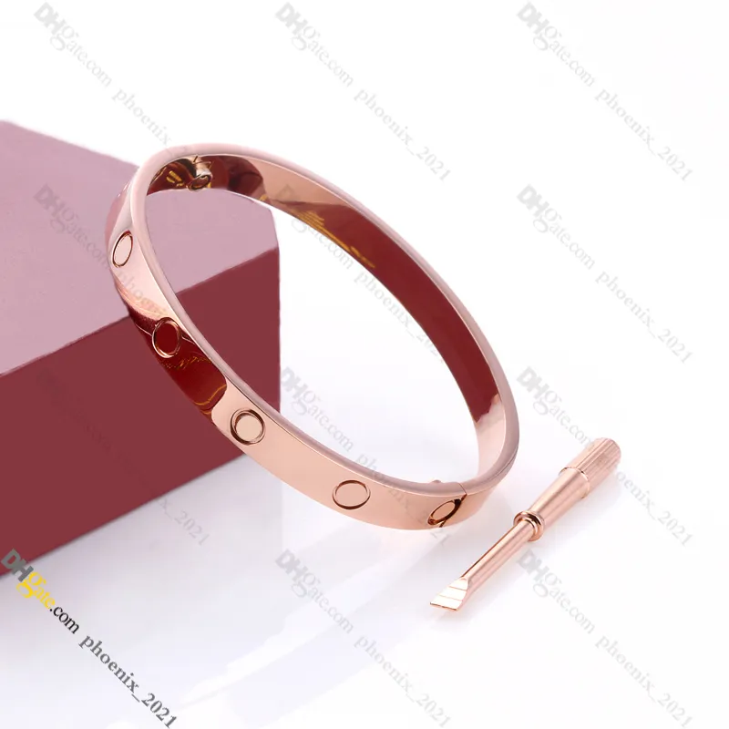 Bracelet Designer Jewelry Designer for Women Classic Screw Bracelet Titanium Steel Bangle Gold Plated Never Fading Non Allergic Gold Silver Rose Gold