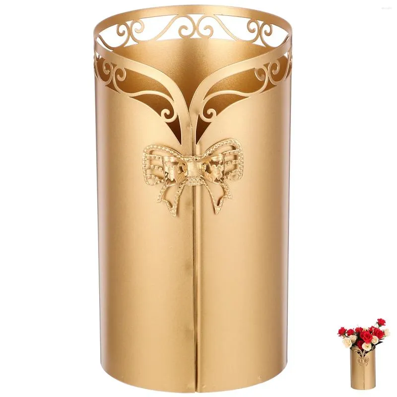 花瓶フラワーアレンジメントバケットメタル花瓶素朴なコンテナプランター鉄の鍋ビンテージ装飾
