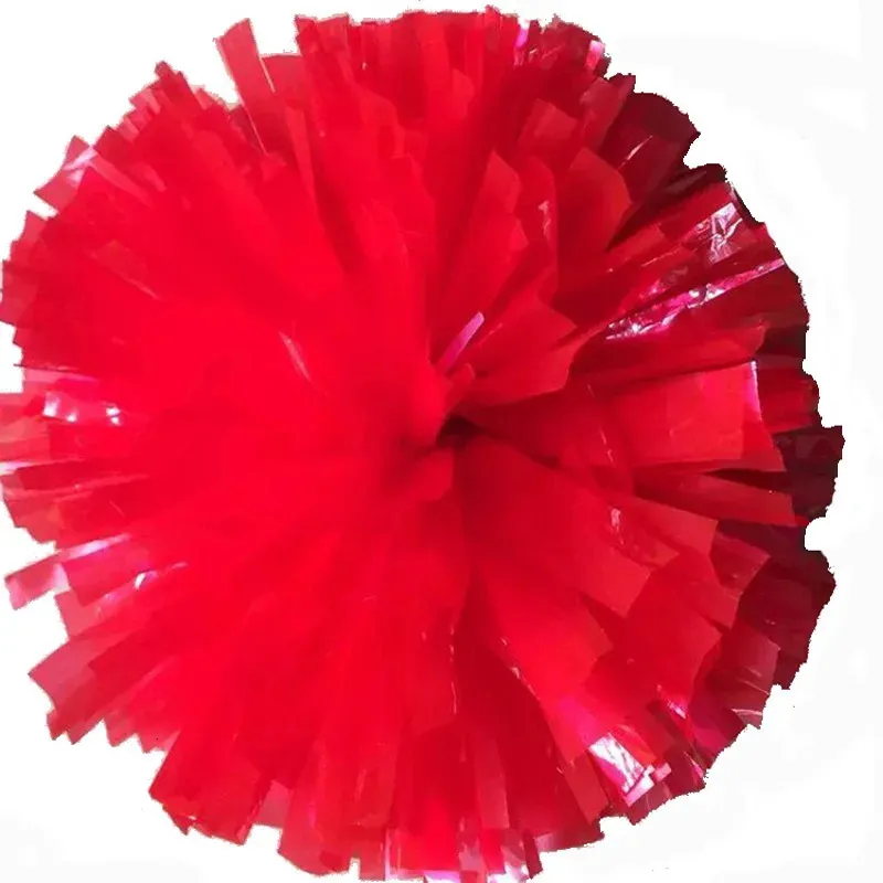 Cheerleading 20PCS Sports Pompoms 32CM Cheerleader Pompon Factory Color Can Free Combination High Quality Rings Handle 231201