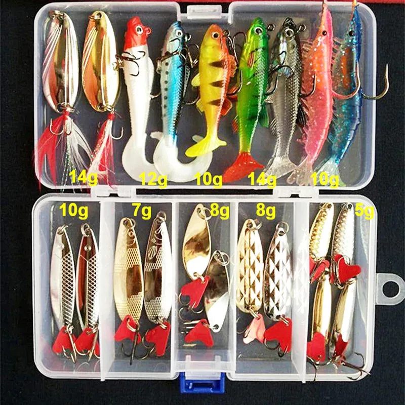 Baits Lures Kit Fishing Lures Set Hard Artificial Wobblers Metal Jig Spoons  Soft Lure Fishing Silicone Bait Fishing Tackle Accessories Pesca 231201  From 9,95 €