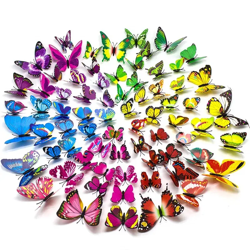Sample Buttefly Ref Magnet Design 3D Butterfly Refrigerator Magnets Medium Cartoon Pattern Magnetic ...