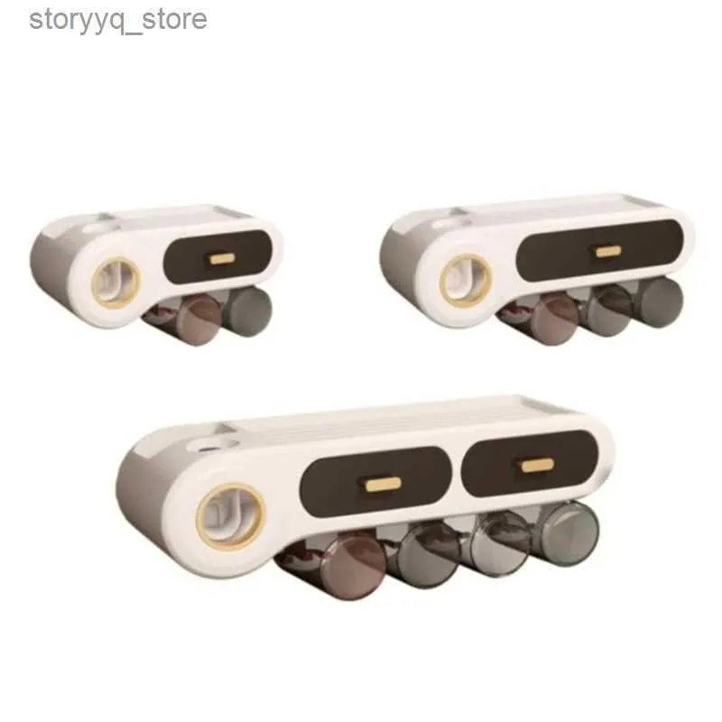 DHgate.com:Automatic Toothpaste Dispenser with Wall-Mounted Holder Set ...
