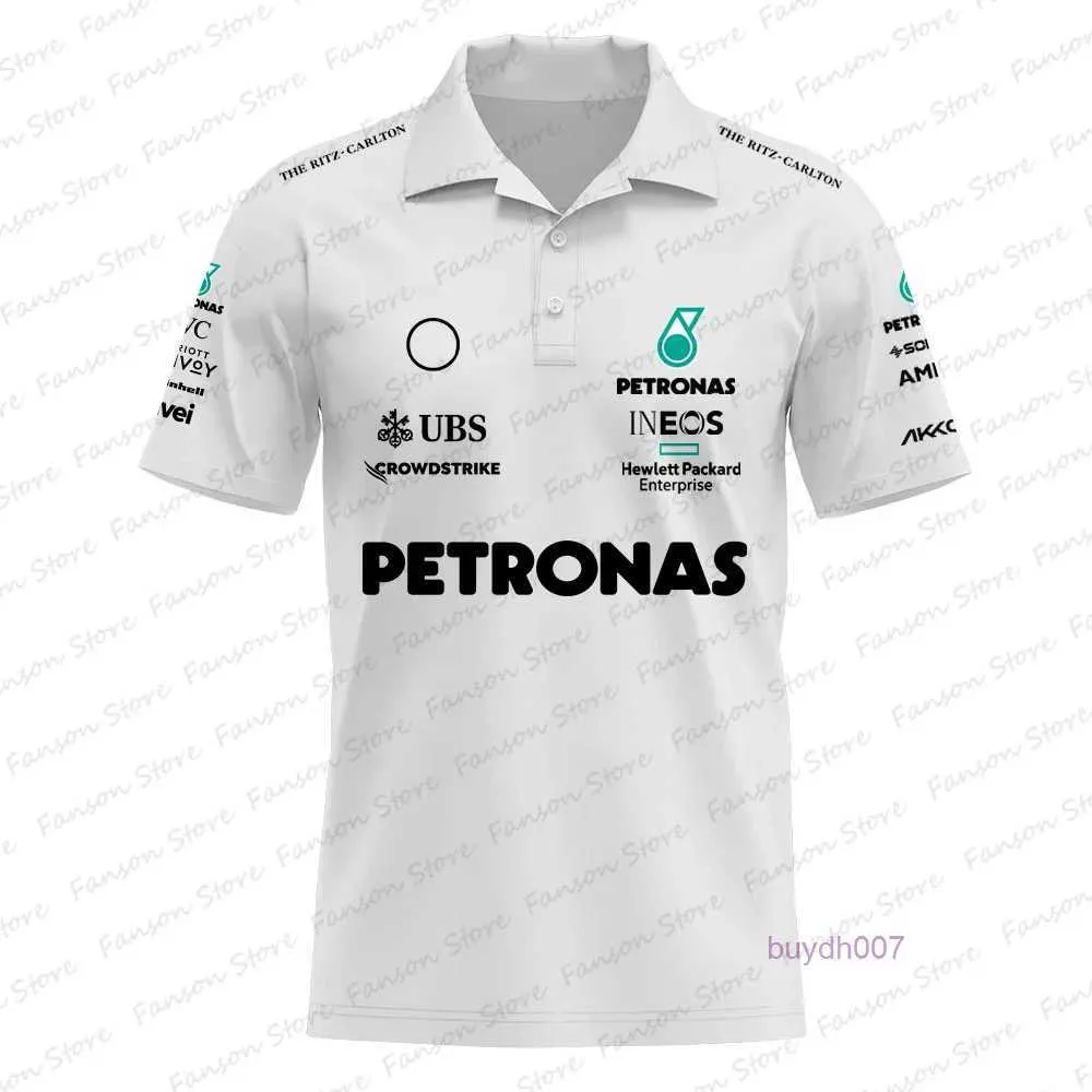 T-shirts pour hommes 2023/2024 Nouveau F1 Formula One Racing Team Polos Fan Polo d'été Sweat-shirt Lewis 44 George 63 Driver F1fn