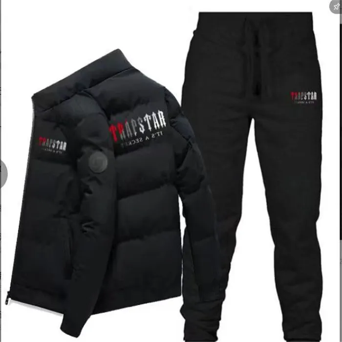 Herrspårar Tekniska Trapstar Track Suits Hoodie Europe American Basketball Football Rugby Tvådelar med kvinnors långa ärm Hoodie Jacket Trousers Spring Spring