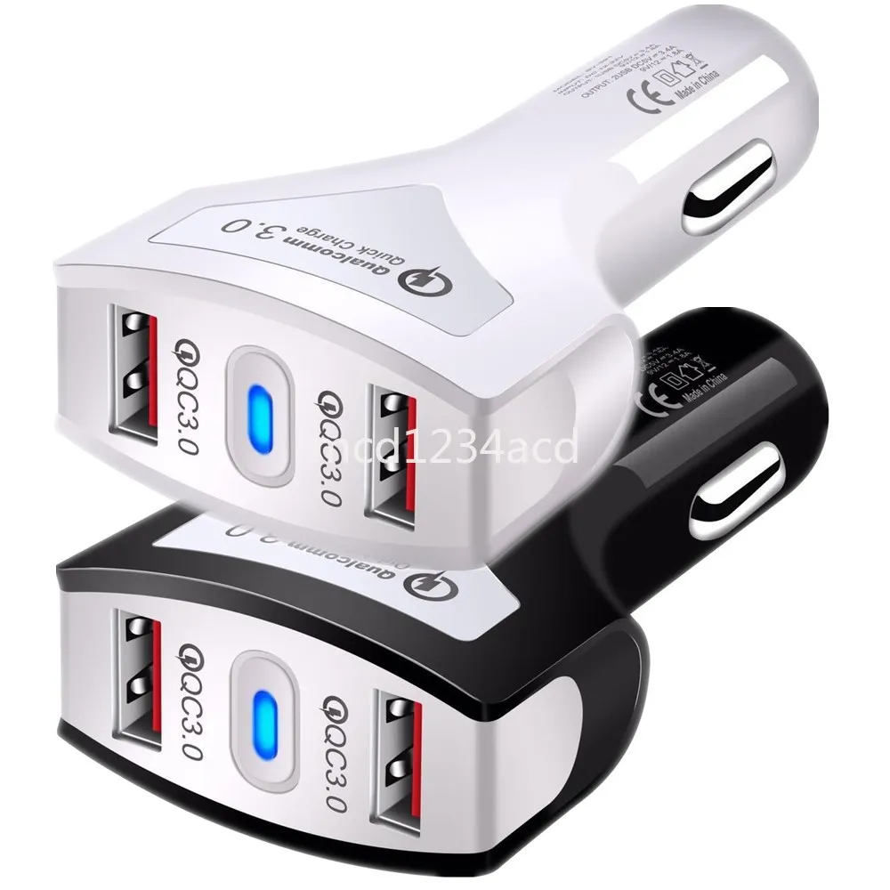 Universal Fast Rápido Charging Rápido LED DUAL USB PORTS CARREGADOR DE CARRO 36W Adaptadores de energia para iPad 2 3 iPhone 11 12 13 14 15 Samsung Xiaomi Huawei M1 com caixa