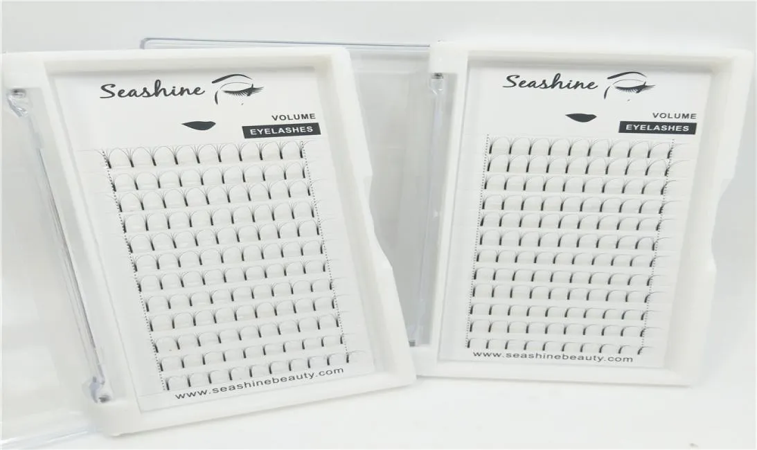 Seashine Seashine Beauty Lashes 12 Linien 1 Tablett Vorgefertigte Volumen-Wimpernfächer 4D Russian Volume Mink Long Stem Eye Lashes Individual Ey7640132