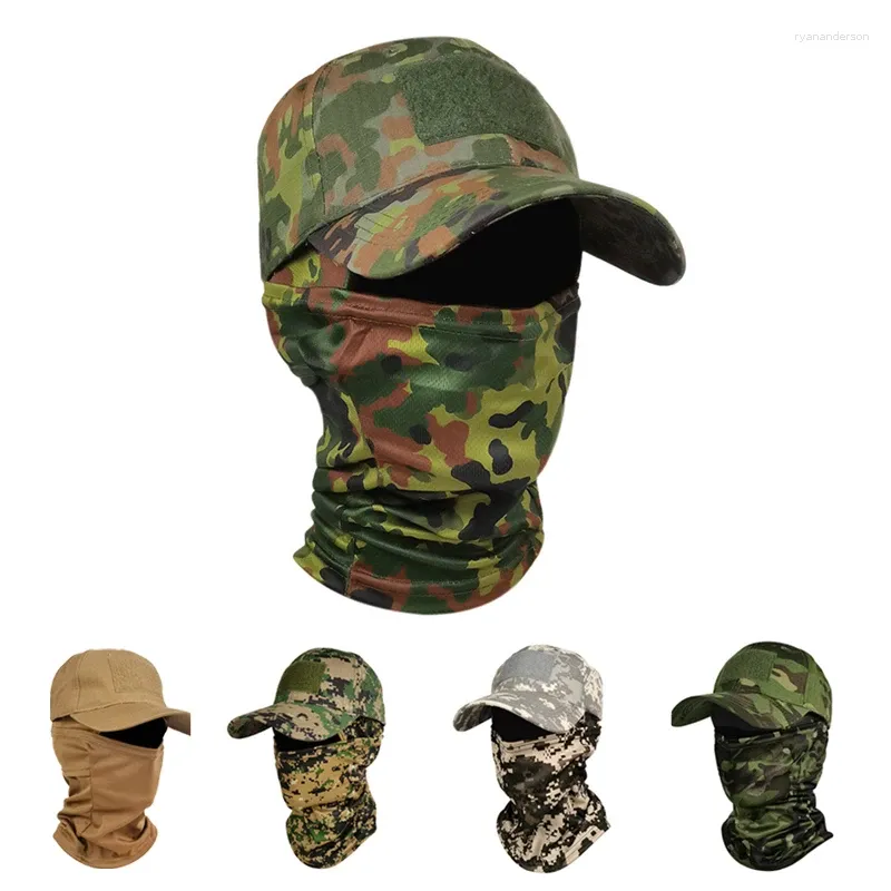 Berets Man's Baseball Cap Cylling Fishing Słońce Scarf Scalie HEBGEAR MASK BALACLAVA MOTORCYCLE HUNTING CS HOOP NEAWEAR