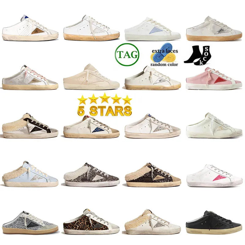 women men super star designer casual shoes scuffs slipper slides brand flat brand woman plush slippers sliders beach genuine leather sneaker