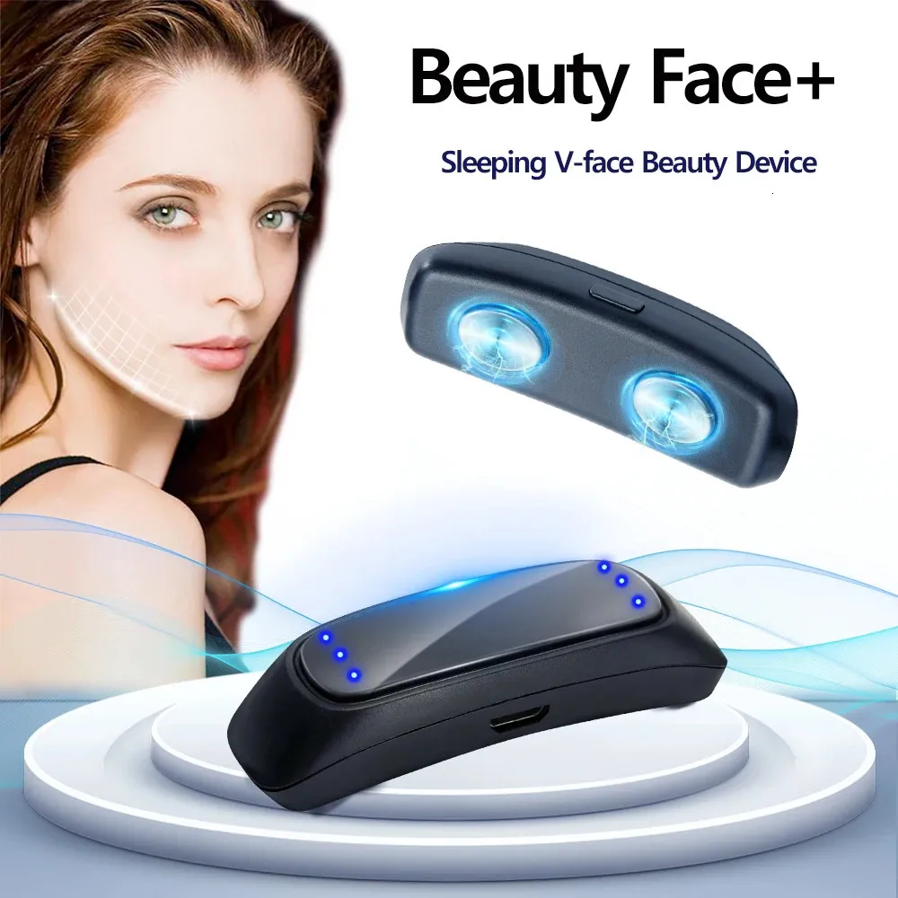 Appareils de soins du visage Appareil de beauté VFace Appareil de massage électrique intelligent en forme de V pour éliminer la forme de sommeil du double menton 231202