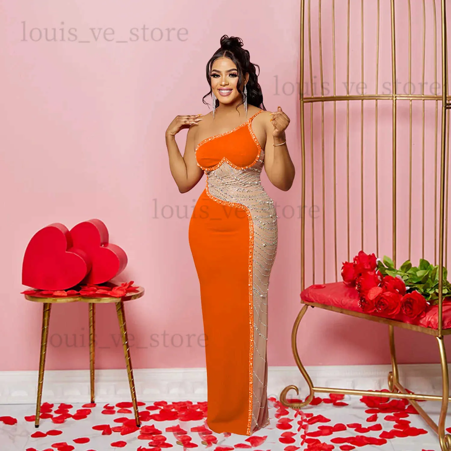 Sultry One Shoulder Maxi Dress - Y2K Mesh Patchwork, Diamond Accents,  Sleeveless Evening Club Dress, Sexy Party Vestidos from Dhgate Urban Sexy  Dresses - price 13.4