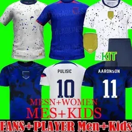 2023 WoRld Cup United states PuLIsIC Soccer Jerseys McKeNNIE REYNA McKENNIE WEAH SWaNSON USA RAPINOE Men woman / kids kit MORGAN Football Shirt Uniforms