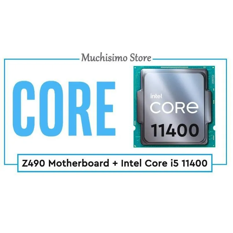 Monitorer Intel Core i5 11400 Combo 1200 MSI Z490 Spel Moderkort CPU LGA1200 DDR4 Desktop Mainboard Kit Drop Delivery Computers Net OTN34