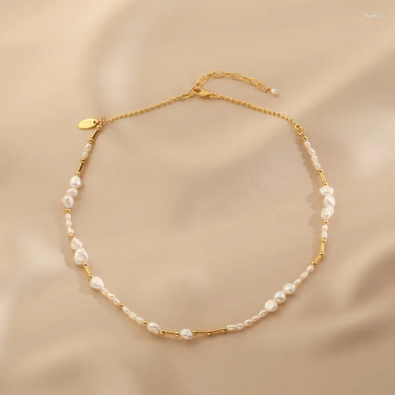 Колье Минар, классическое нерегулярное пресноводное жемчуг, ожерелье из бисера для женщин, оптовая продажа, 14-каратное настоящее позолоченное латунное ожерелье