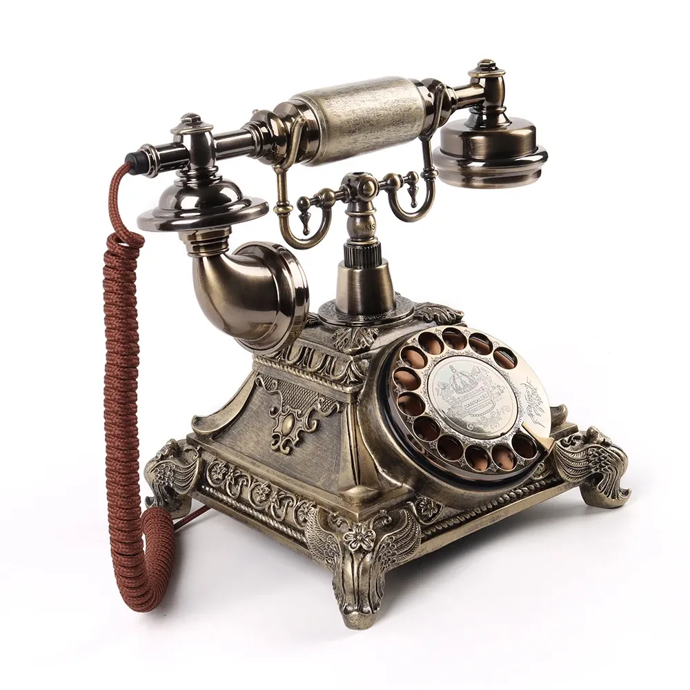 Vintage Roterende Telefoon Audio Gastenboek - Retro Antieke Telefoon Bericht Recorder Voor Gesproken Groeten