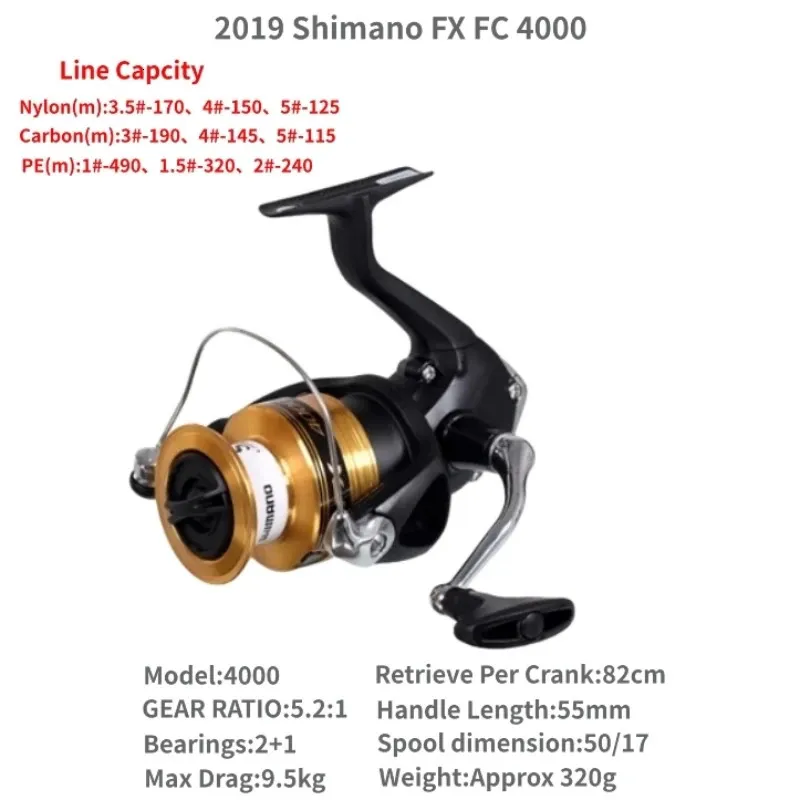 Shimano FX FC Spinning Fishing Reel, Lightweight And Durable, For  Freshwater And Saltwater Fishing From Fan05, $32.79