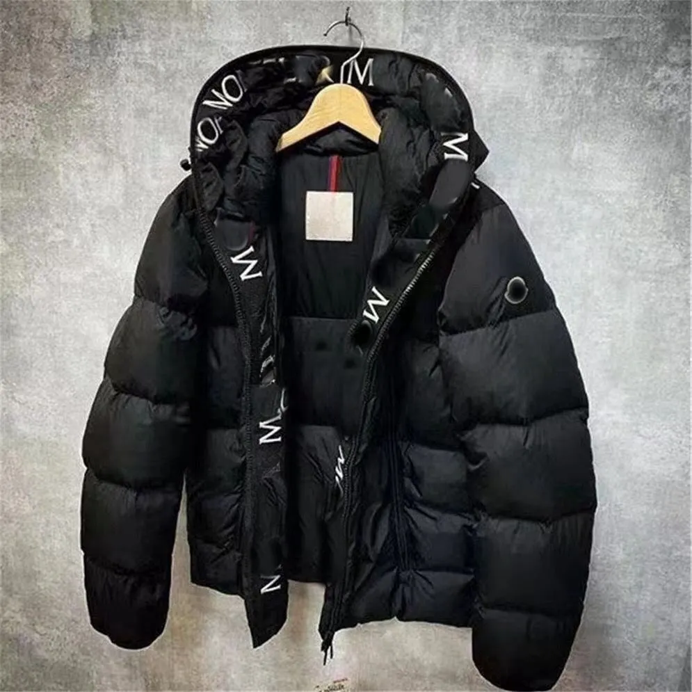 Chaqueta de plumón de diseñador para hombre Parka Chaqueta hinchada Chaqueta ajustada de diseñador de manga larga para exteriores Chaqueta de plumón Gabardina Parka corta Informal de invierno