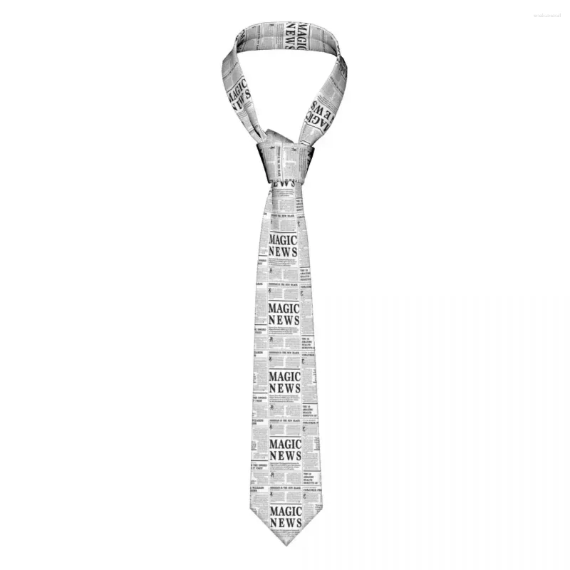 Bow wiąże codzienne magię fantasy spaper krawat unisex szczupły poliester o szerokości 8 cm wiązanie szyi dla męskich akcesoria Cosplay rekwizyty