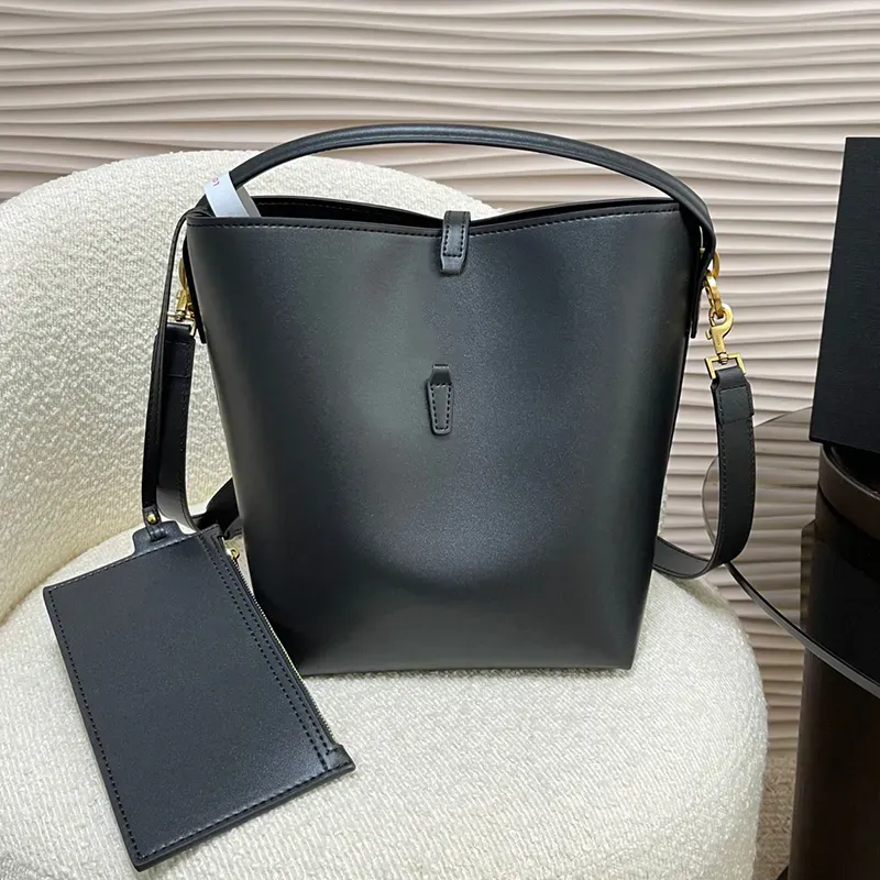 Tote çanta tasarımcı çanta kova çanta lüks el çantaları bir omuz çantaları deri çanta moda alışveriş kılıfları kadınlar çanta gündelik crossbody çantaları küçük duvar ile