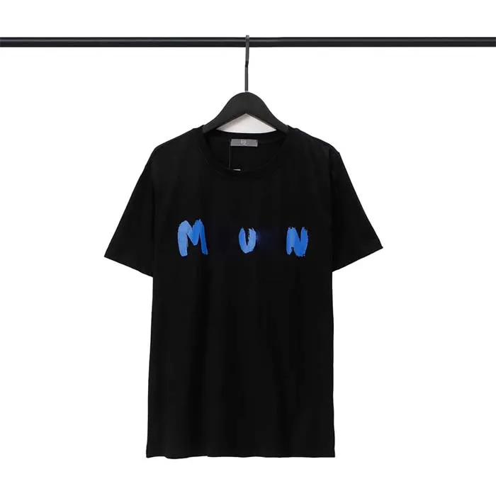 Hommes Designers T-shirt Noir Blanc Rose Lâche Hip Hop Lettres imprimées utilisant des doubles brins serrés double fil coton doux et femmes avec les mêmes chemises décontractées t-shirt