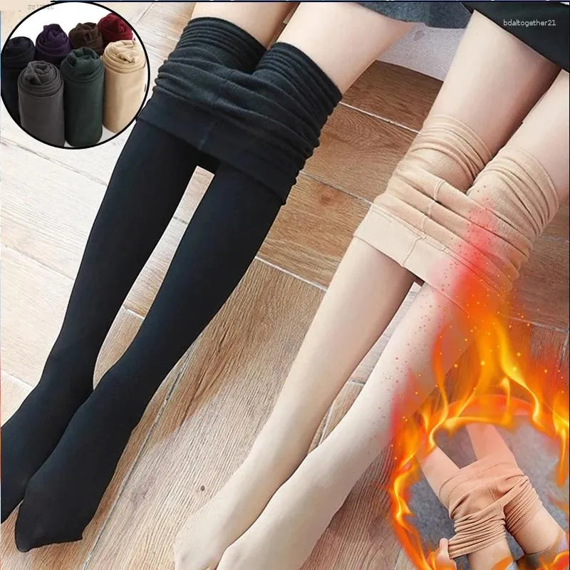 Women Socks Winter Thin Thermal Legging Pant Sexy Soild Color Slim