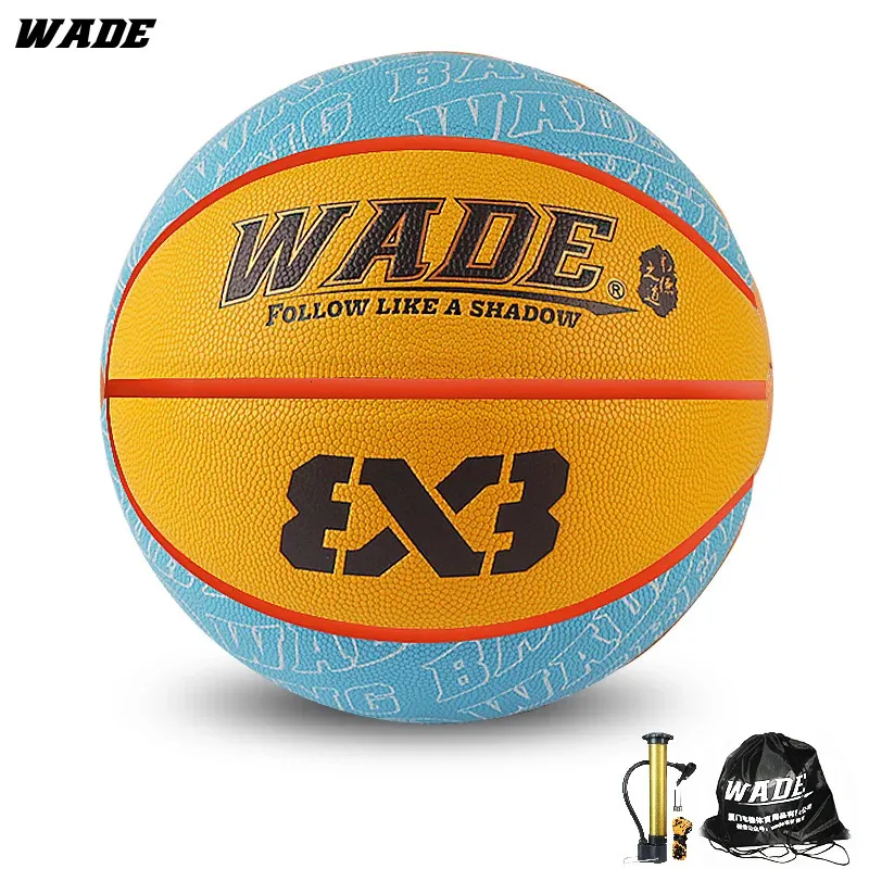 Wrist Support WADE Original Outdoor Leather Basketball for Adult PU Ball Official Size 7 Men High Quality Item 231202