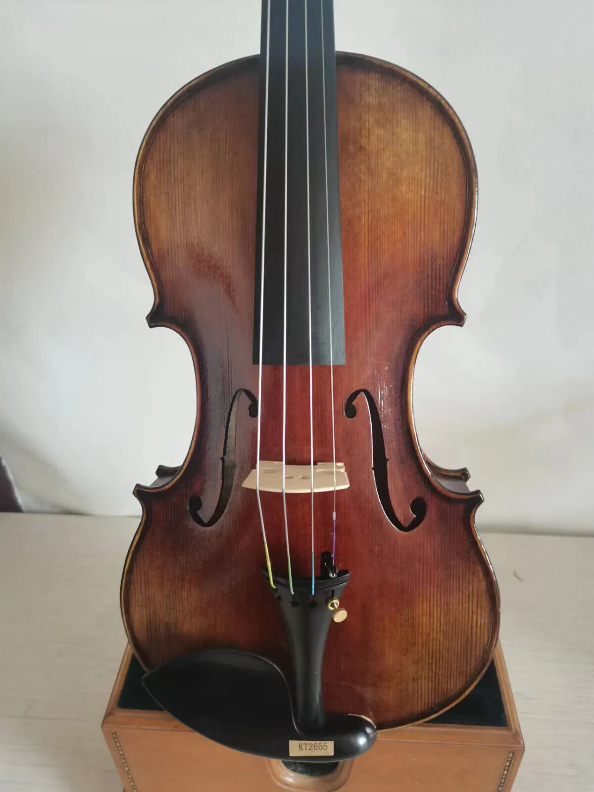 4/4 Violin Guarneri Model Maple Back Spruce Top Hand Made Nice Sound K2655