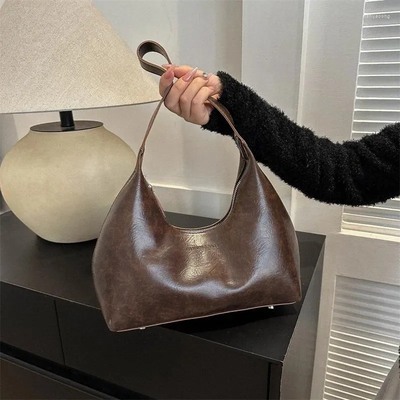 Evening Bags Pu Leather Designer Luxury Bag Woman Underarm Fashion Travel Female For Women Trend 2023 Women's Tote Handbag Shoulder