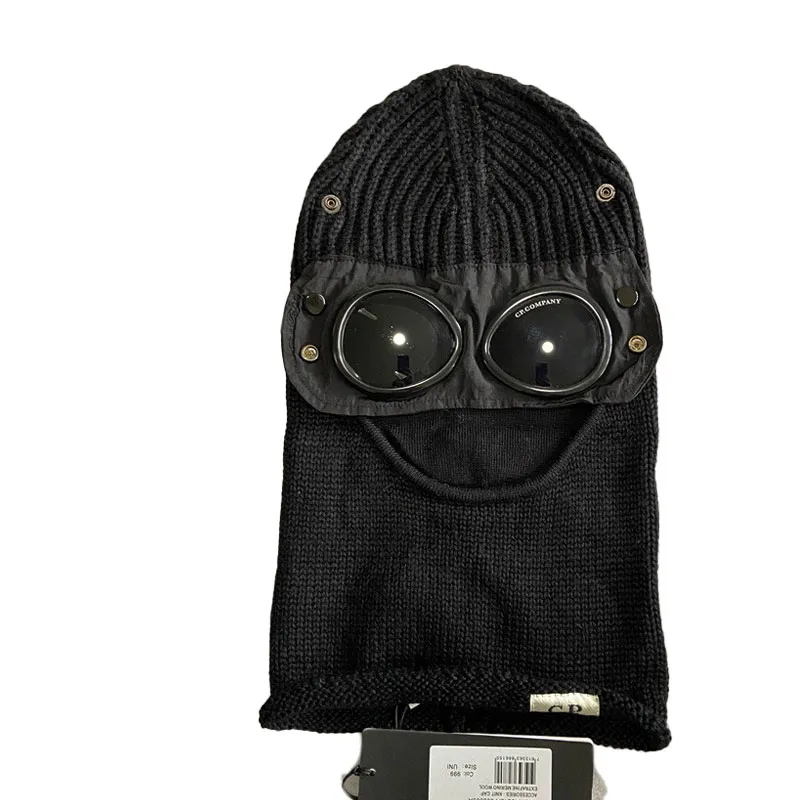 Balaclava CP extra fin merinoullglasögon Balaclava Caps Classic Thick Wool Mens CP Beanie